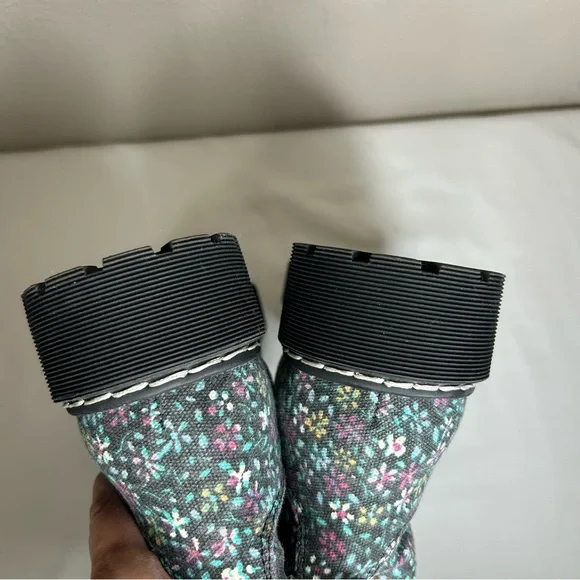 Sincerely Jules Harley Chunky Floral Lace-Up Canvas Combat Chic Boot 7.5 - Picture 13 of 16